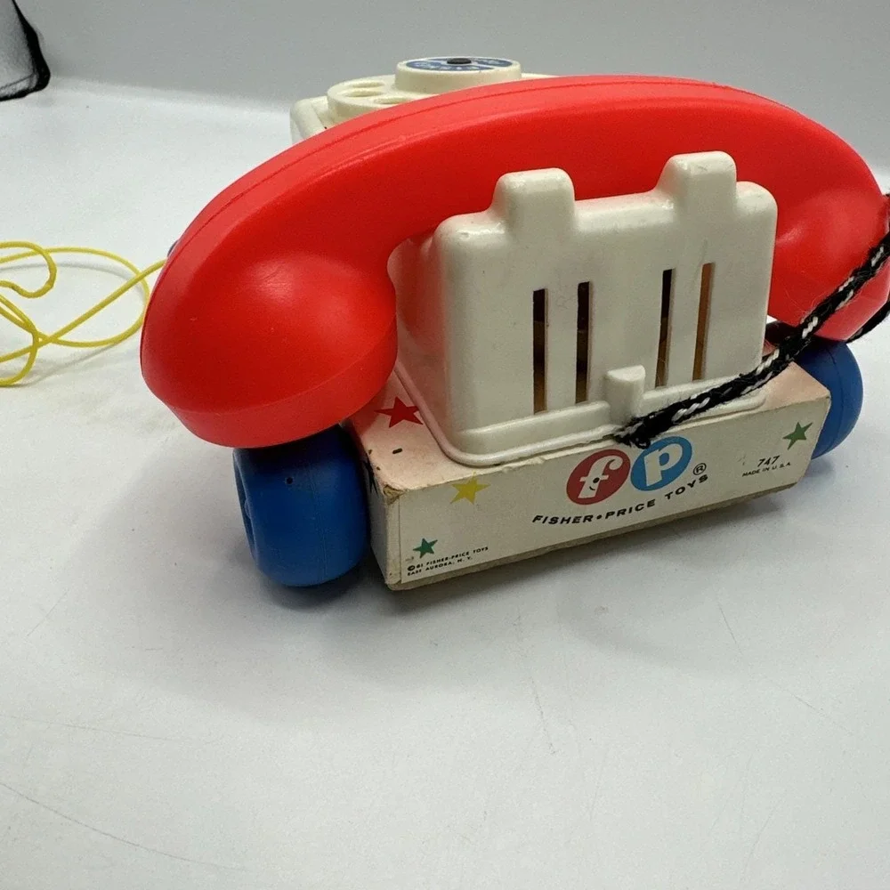 Fisher Price 1961 Rotary Chatter Phone #747  Vintage Toy Phone